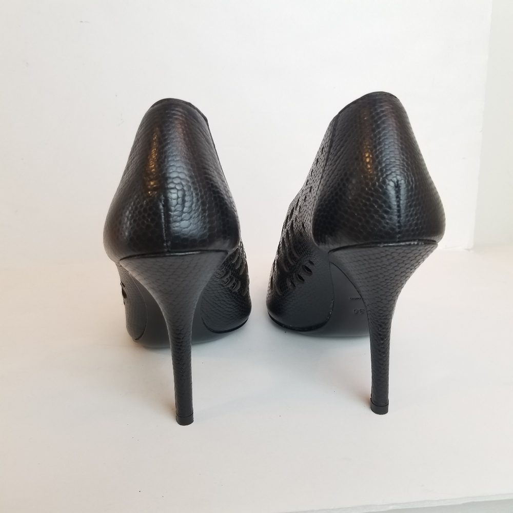 Alexander Wang Black Perforated Ankle Booties - Picture 3 of 8